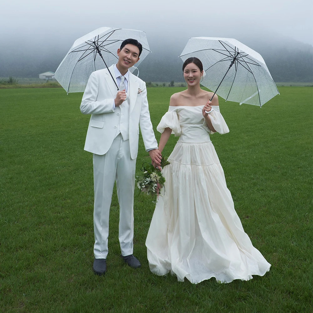 

Свадебное платье из тафты с вырезом лодочкой и открытыми плечами длиной до пола, простое свадебное платье на шнуровке сзади, элегантное свадебное платье