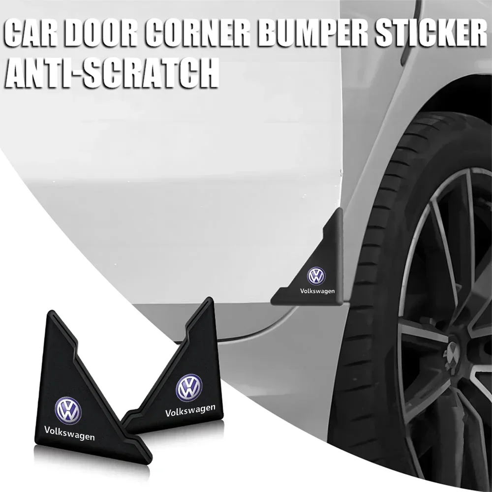 

2/4Pcs Car Door Corner Cover Bumper Anti-Scratch Badge Sticker for Volkswagen VW Golf Polo Tiguan Jetta Touran Passat Beetle