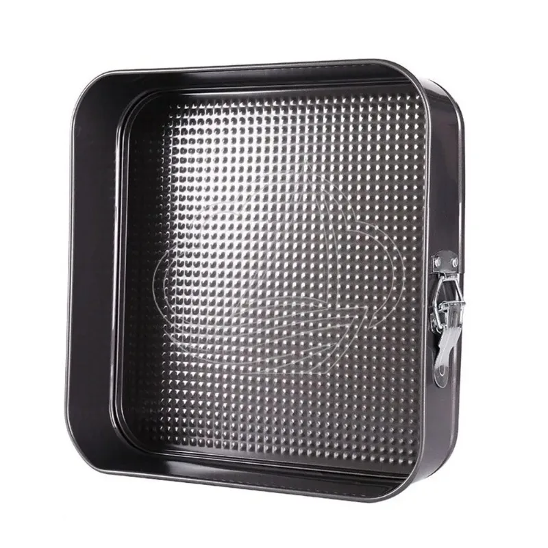 Non-Stick Square Cake Baking Pan Carbon Steel Removable Bottom Cake Mould 7-12