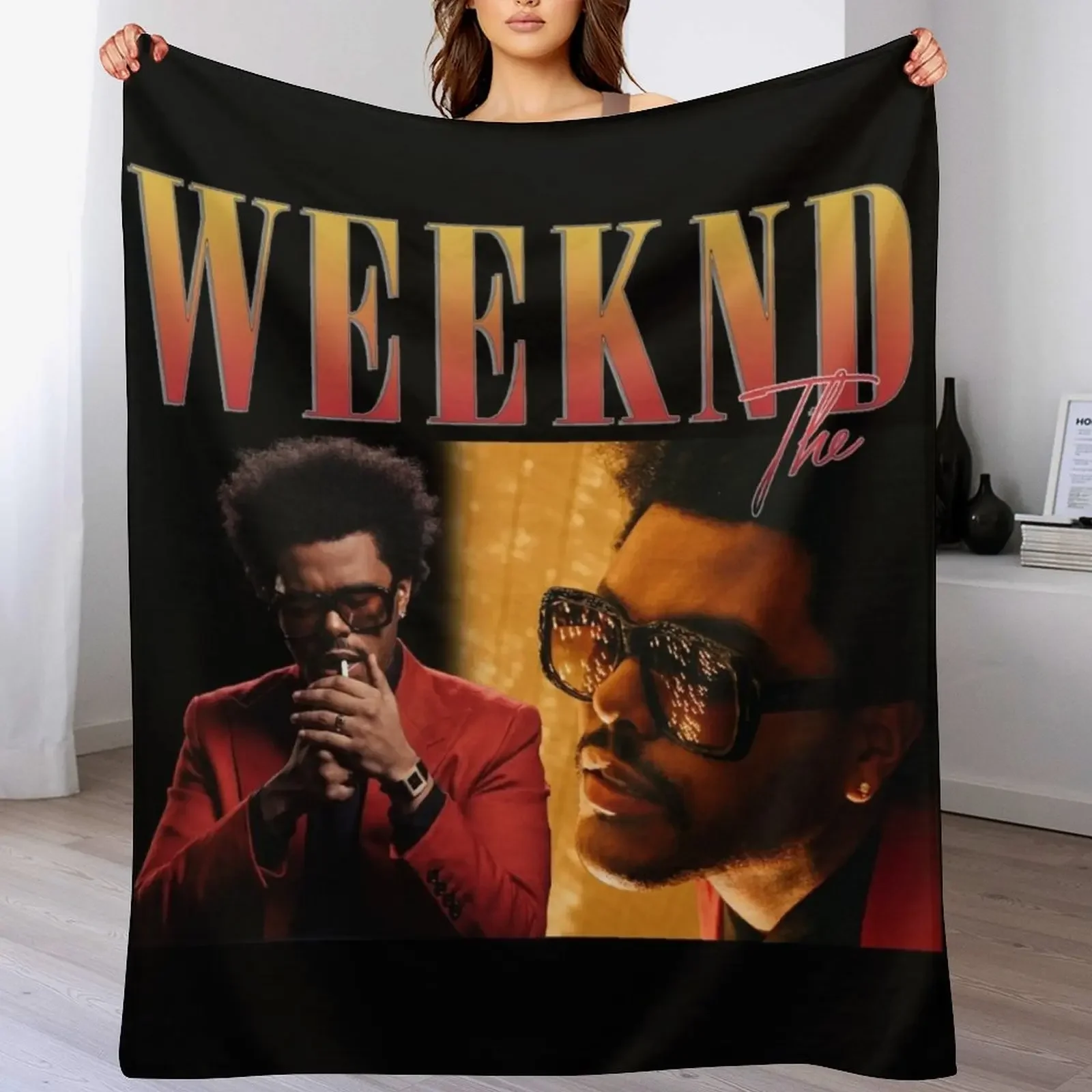 

illustration the joy of summerthe weeknd Throw Blanket Tourist Soft Plush Plaid Sofas Cute Plaid Blankets