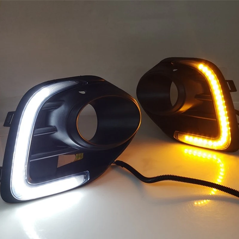 

LED DRL Fog Lights Driving Daytime Running Lights Assembly Fit For Mitsubishi Lancer 2016 2017 2018 2019