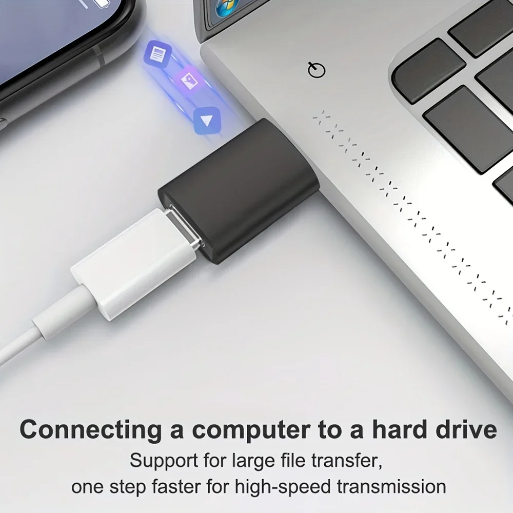 Adapter USB3.0 OTG, USB 2.0 na USB-C, Adapter USB żeński na USB-C męski z szybkim ładowaniem OTG USB-C do Xiaomi Samsung iPhone 15.1
