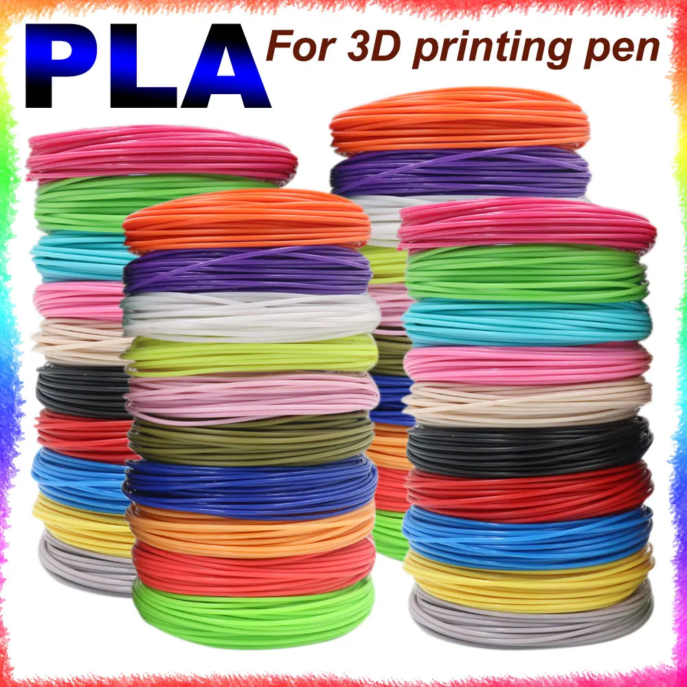 PLA Filament for 3D Printing Pens, Smokeless and Odorless, Safe and Environmentally Friendly Children's Printing Pen Consumables