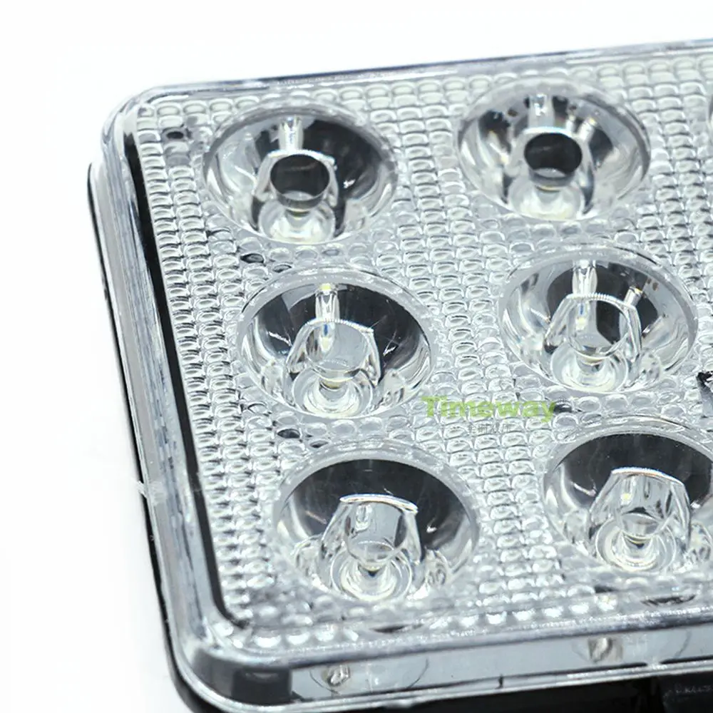 

LED12 Lighting Spotlight Square LED Car Spotlight Engineering Roof Light Grille Lighting Headlight
