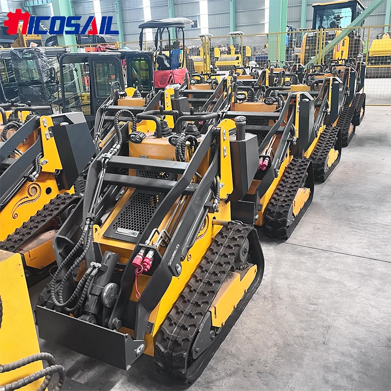 جرافة انزلاقية صغيرة هيدروليكية عالية التدفق متوافقة مع مرفق Forestry Mulcher #2