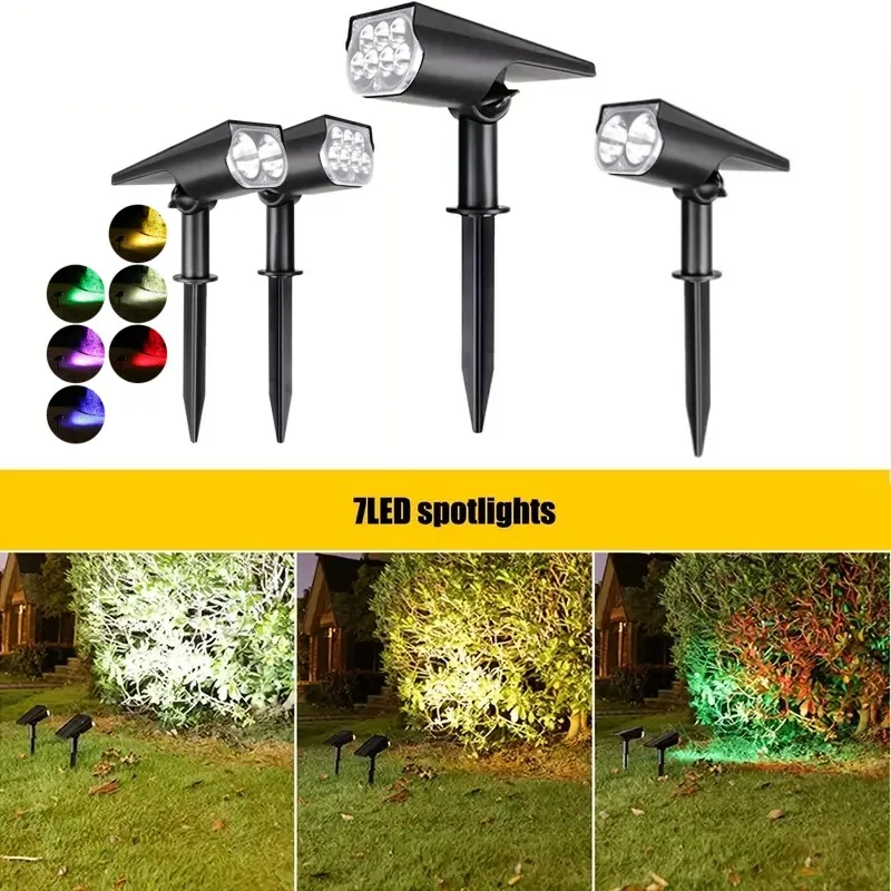 

IP65 Solar Led Spotlight Spotlight Led Human Body Induction Dual-Purpose Plug-in Floor Wall Lawn Courtyard Street Lamp