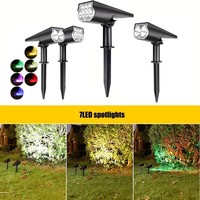 IP65 Solar Led Spotlight Spotlight Led Human Body Induction Dual-Purpose  Plug-in Floor  Wall Lawn Courtyard Street Lamp