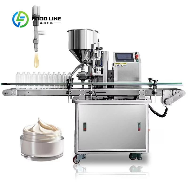 Customized High Viscosity Automatic Filling Machine for Skincare Cosmetics Cream Lotion Ointment Shower Gel Production Line
