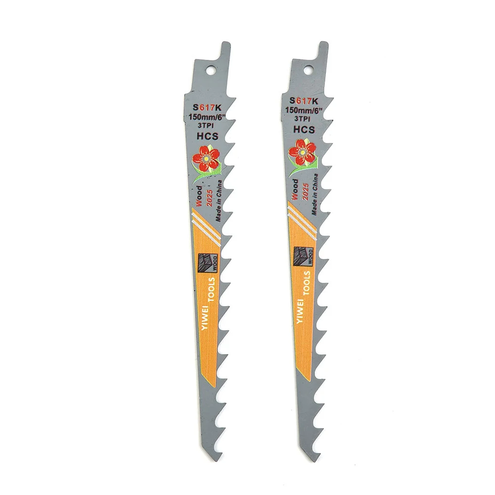 2 Chiếc S617K Lưỡi Cưa 150Mm HCS Chuyển Động Qua Lại Lưỡi Cưa Ghép Hình Lưỡi Dao Ván Gỗ Nhựa Cắt Kim Loại