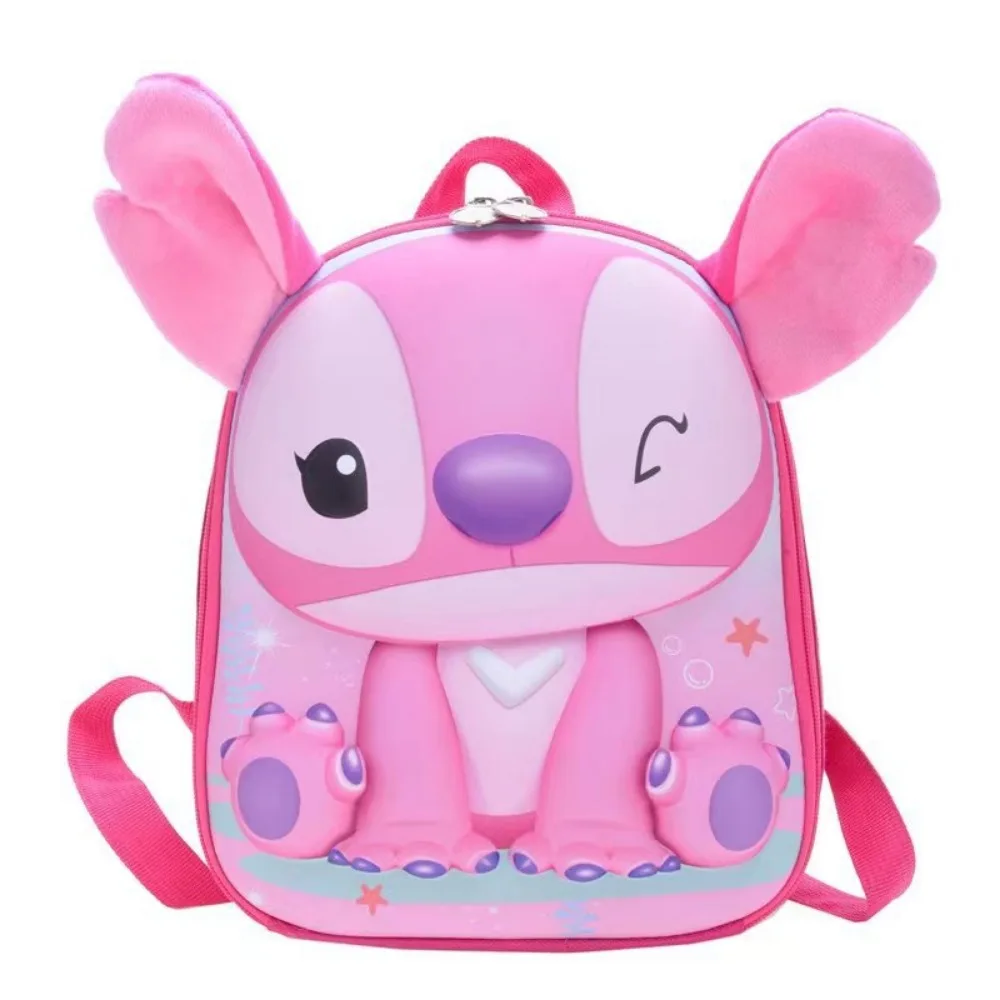 Stitch Children Backpacks 3D Shell Ultra Lightweight Adjustable Shoulder Straps Lighten The Burden Fashion Cartoon Kids Backpack