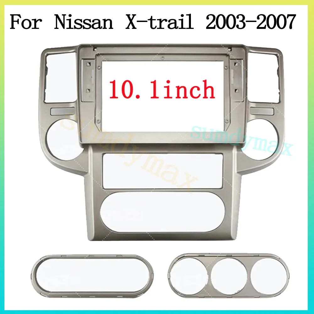 

10,1-дюймовый автомобильный радиоприемник подходит для Nissan X-TRAIL Xtrail 2003-2007 DVD GPS Mp5 ABS ПК Пластиковая панель приборной панели Рамка самолета