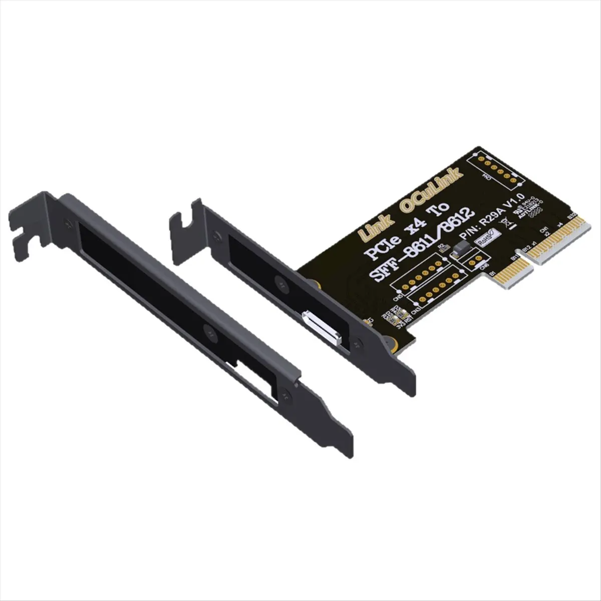 N86R PCIe4.0 X4 to SFF-8611/8612 Adapter Card PCIe X4 4.0 External High-Speed Expansion Interface External Support Chassis