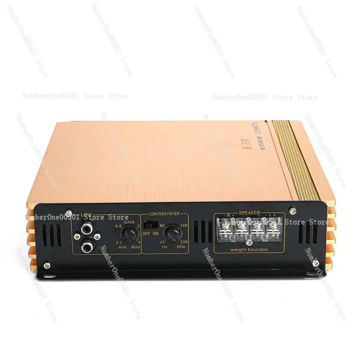 Car audio power amplifier 2200W two-channel 2-channel high-power H-338 car power amplifier amplifier