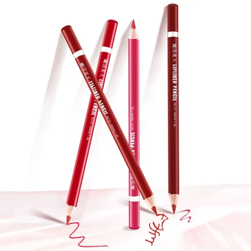 防水リップライナーアイライナーペン、lipliner Pencil、マットリップスティック、カラフルなビューティーブラッシャー、焦げ付き防止カップ、化粧品、美容ツール