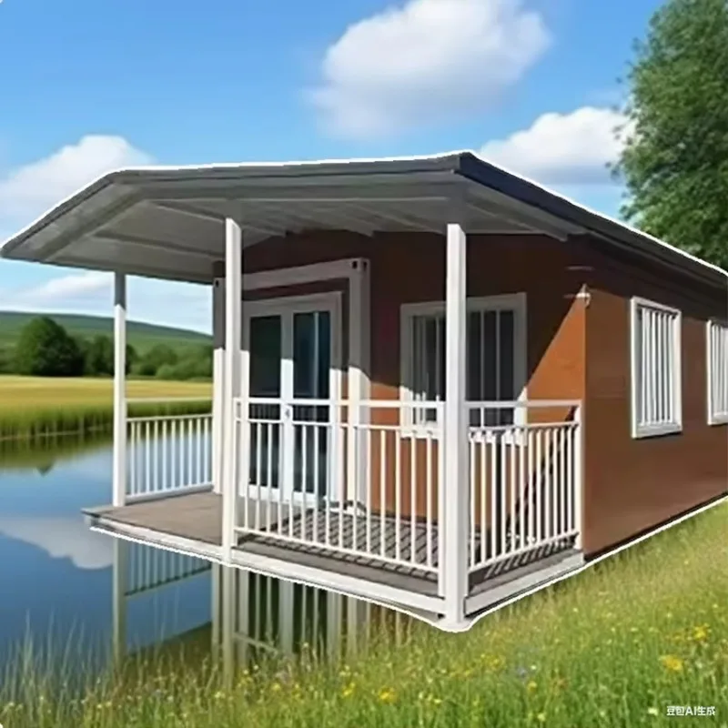 Expandable Container House Modular Prefab Mobile Building for Site Office Villa