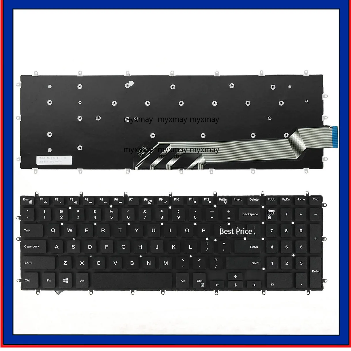 

New for Dell Inspiron 15 5565 5567 5570 5575 7566 7567 Keyboard US