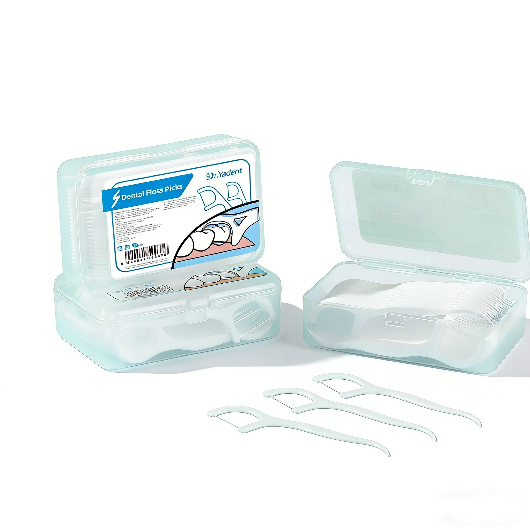 

Зубная нить Dr. Yadent для чистки зубов и ухода за полостью рта, 50 шт., высокопрочная, бережная для десен, для взрослых