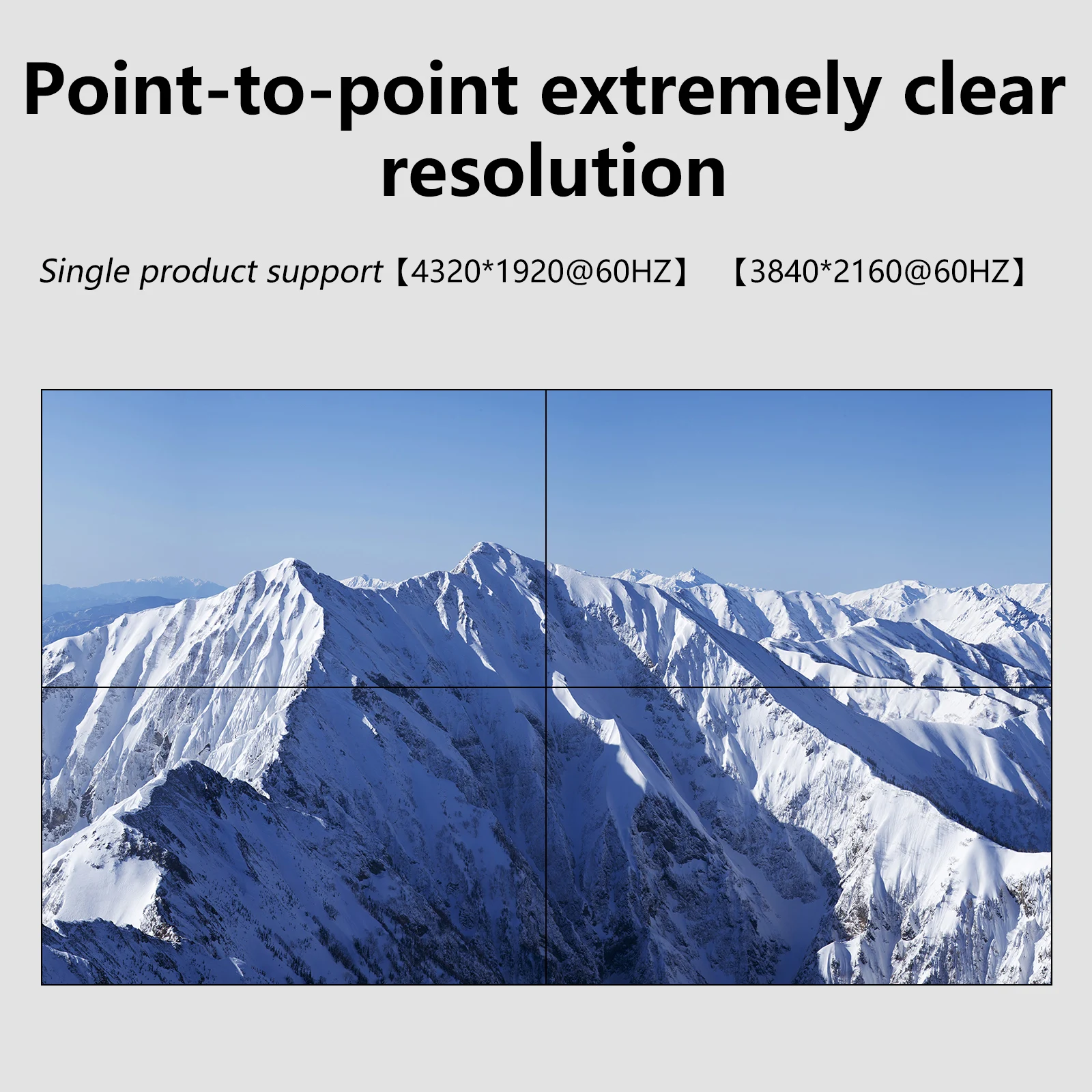 4K Video Wall Controller 1in 4out 1X4 Processor Ultra Hd Ondersteunt Dp Point-To-Point Ingang Hdmi-Compatibele 1.4 + Dp1.2 Splicing Box