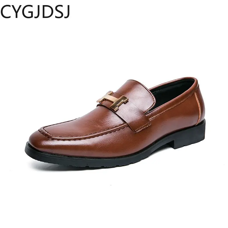 Oxford Shoes for Men Slip on Shoes Men Wedding Dress Formal Shoes Loafers Men Italiano Business Suit Office 2024 Chaussure Homme