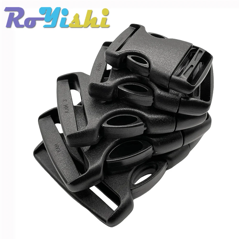 20mm 25mm 32mm 38mm 50mm Plastic Buckle black Arched&Inner Detach Buckle For Backpack Straps Outdoor Sports Backpack