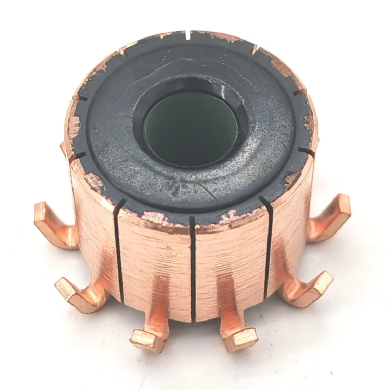 22.5x8x17.3(17.5)mm 10P Copper Hook Bars with Slip Rings Small Motor Commutator，CHY-3421-10 Hook Type