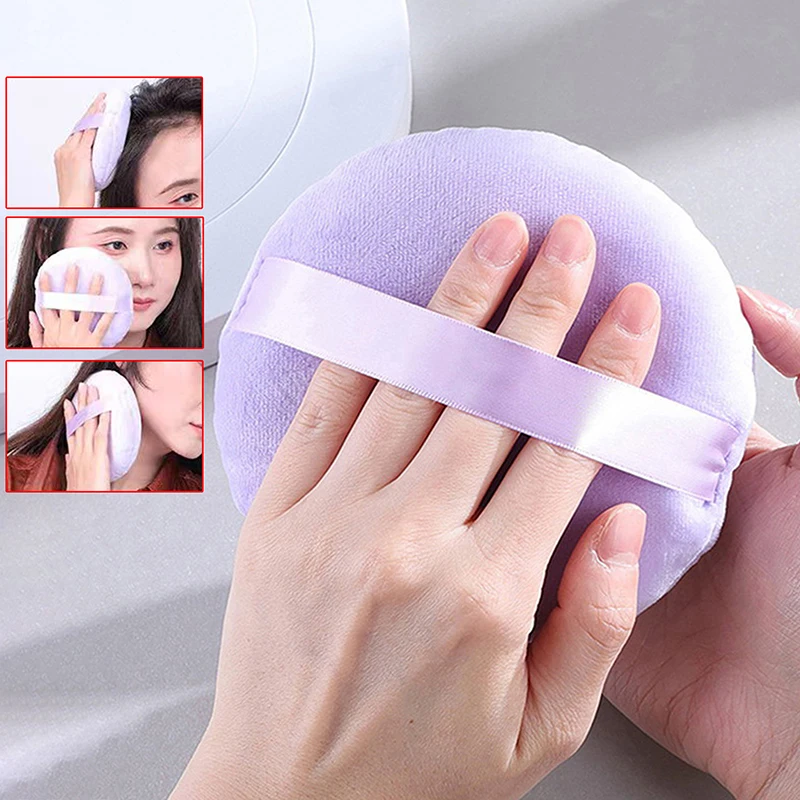 Oversized Loose Powder Puff Cosmetic Blender Flocking Beauty Sponge Soft Powder Puffs Beauty Makeup Tool Super Large Makeup Puff