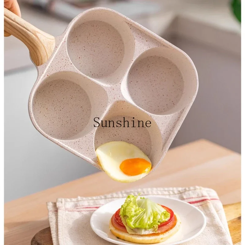 

Egg Burger Deepened Four Hole Breakfast Pot Household Non-Stick Fried Egg Pot