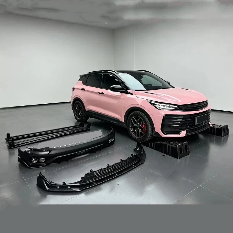 Front Lip Rear Lip Side Skirt for Geely COOLRAY L 2025 Modified New Style ABS Glossy Black Car Body Kit