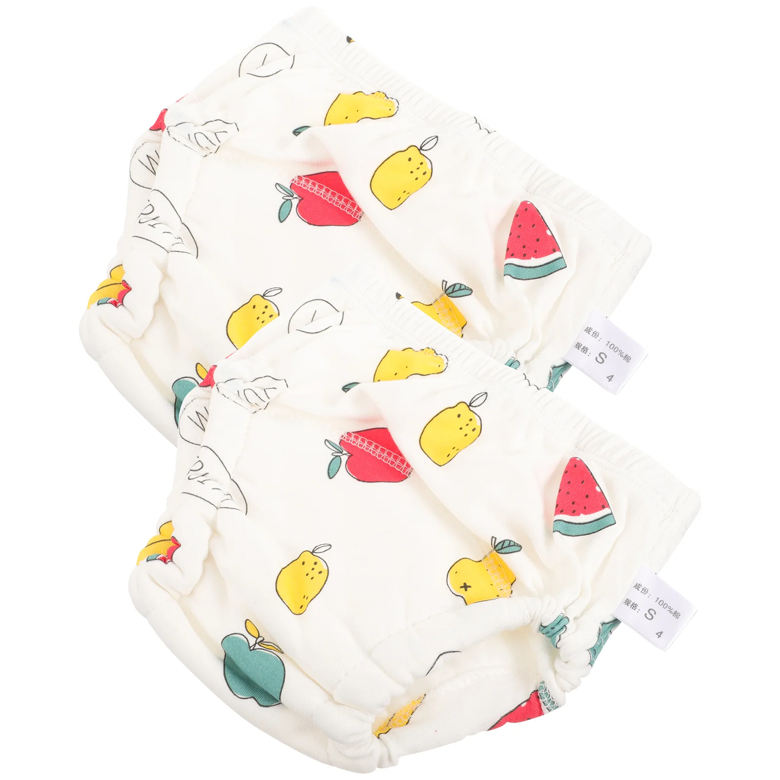 Couches en coton lavables réutilisables pour bébé, pantalon d'entraînement pour nouveau-né, 0, 18 artériel, S90, doux, anti-fuite, confortable, tout-petit, 2 pièces