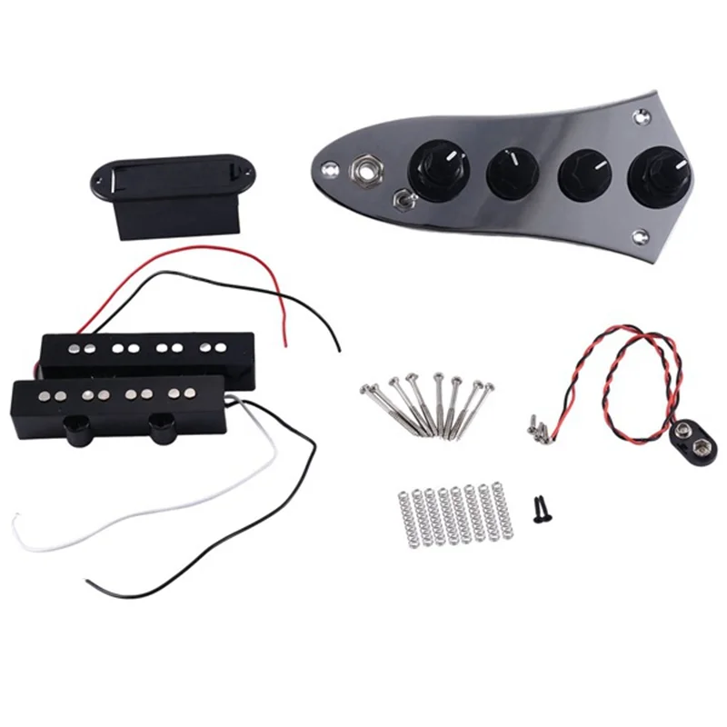 

Universal 5 Jazz JB-08 Bass Loaded Control Plate for 4/5 String Bass Guitar Parts with JB Electric Bass Pickup Effector