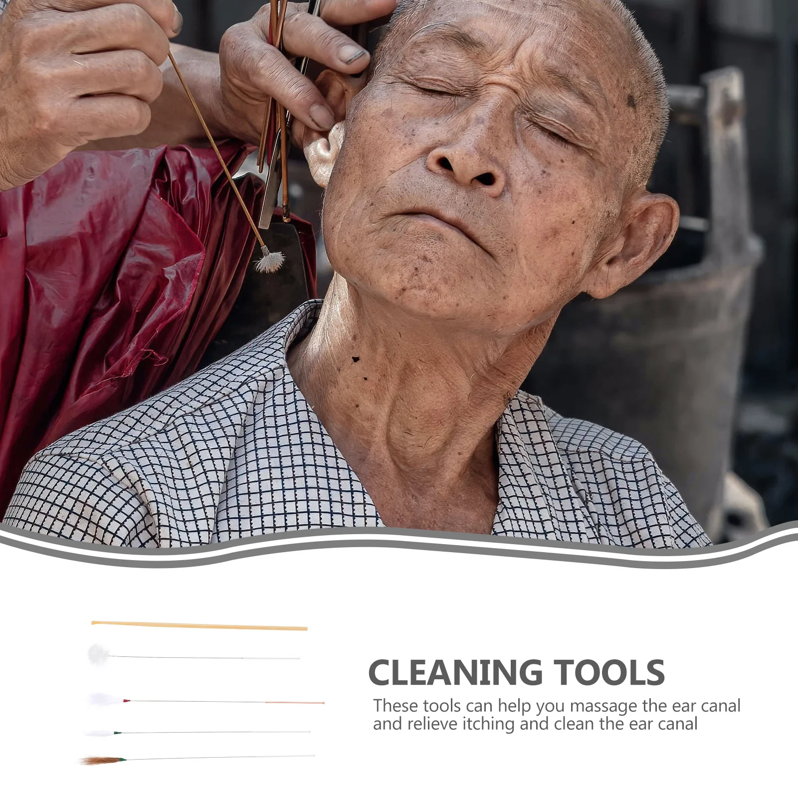 

1Set Earwax Tools Kit Ear Picks Portable Lightweight Earwax Removal Multipurpose Ear Cleaning Supplies Home Use Plume Spoon Kit