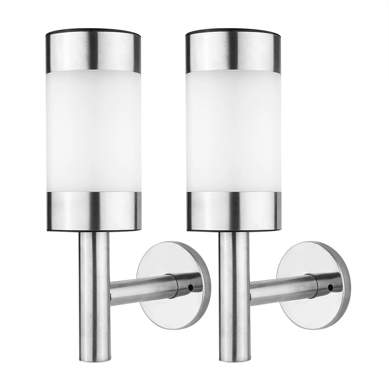2pcs-solar-wall-light-stainless-steel-outdoor-wall-lamp-no-wiring-waterproof-garden-patio-porch-led-sconce