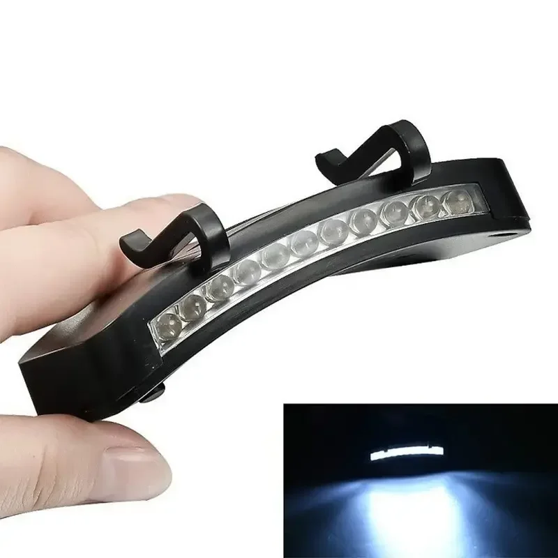 Battery-powered 11 LED Clip-on Cap Light Night Fishing Headlamp Fishing Gear Outdoor Walking Convenient and Practical