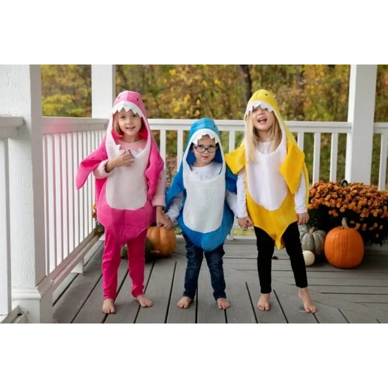 Toddler Kids Shark Costume Children\'s Day Holiday Cute Hoodie Birthday Outfit Gift Child Halloween For Newborn Baby Infant