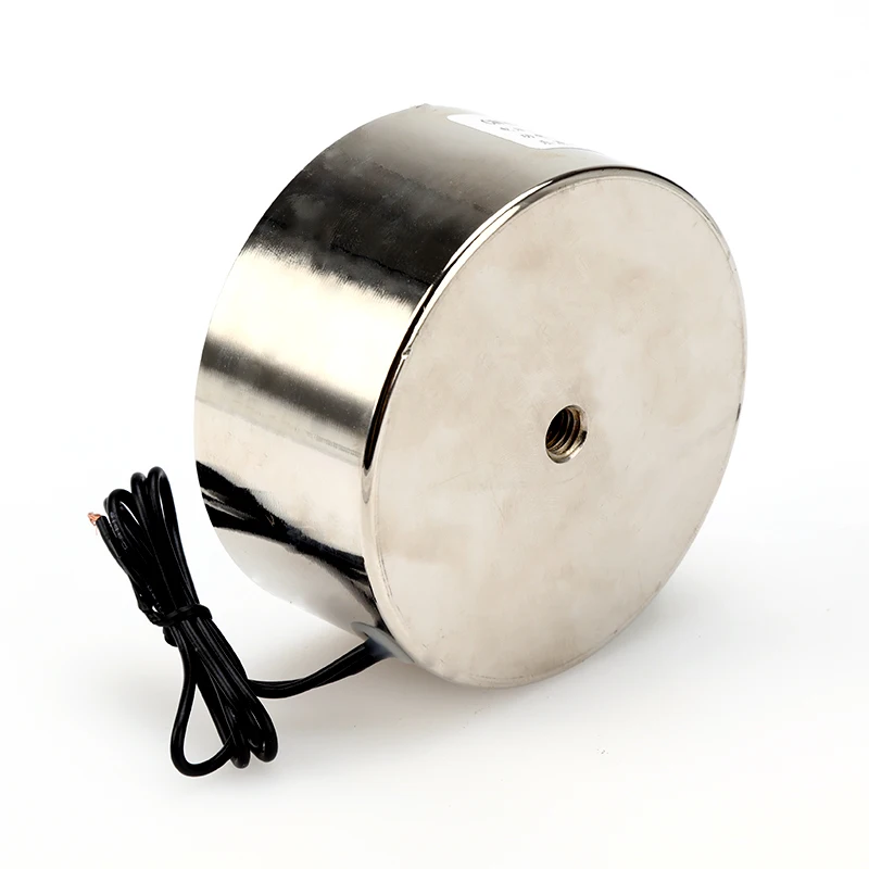 Lève-électro-aimant rond DC 12V/ 24V/220V, petit élévateur magnétique, Mini électro-aimant de maintien, 100kg, 200kg, 300kg