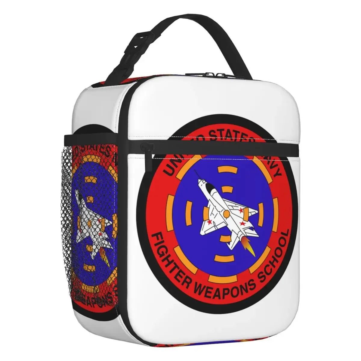 

Fighter Jet Top Gun Insulated Lunch Bag for Women Waterproof Maverick Film Cooler Thermal Lunch Box Kids School Children