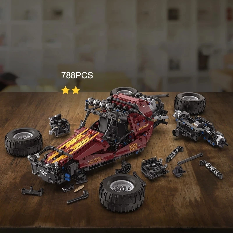 ตัวต่อ MOC 778 ชิ้น เกม Knives Out รถโกคาร์ทในป่า ชุดตัวต่อรถแข่งไฟฟ้า ของเล่น DIY สำหรับเด็กและผู้ใหญ่ ของขวัญ