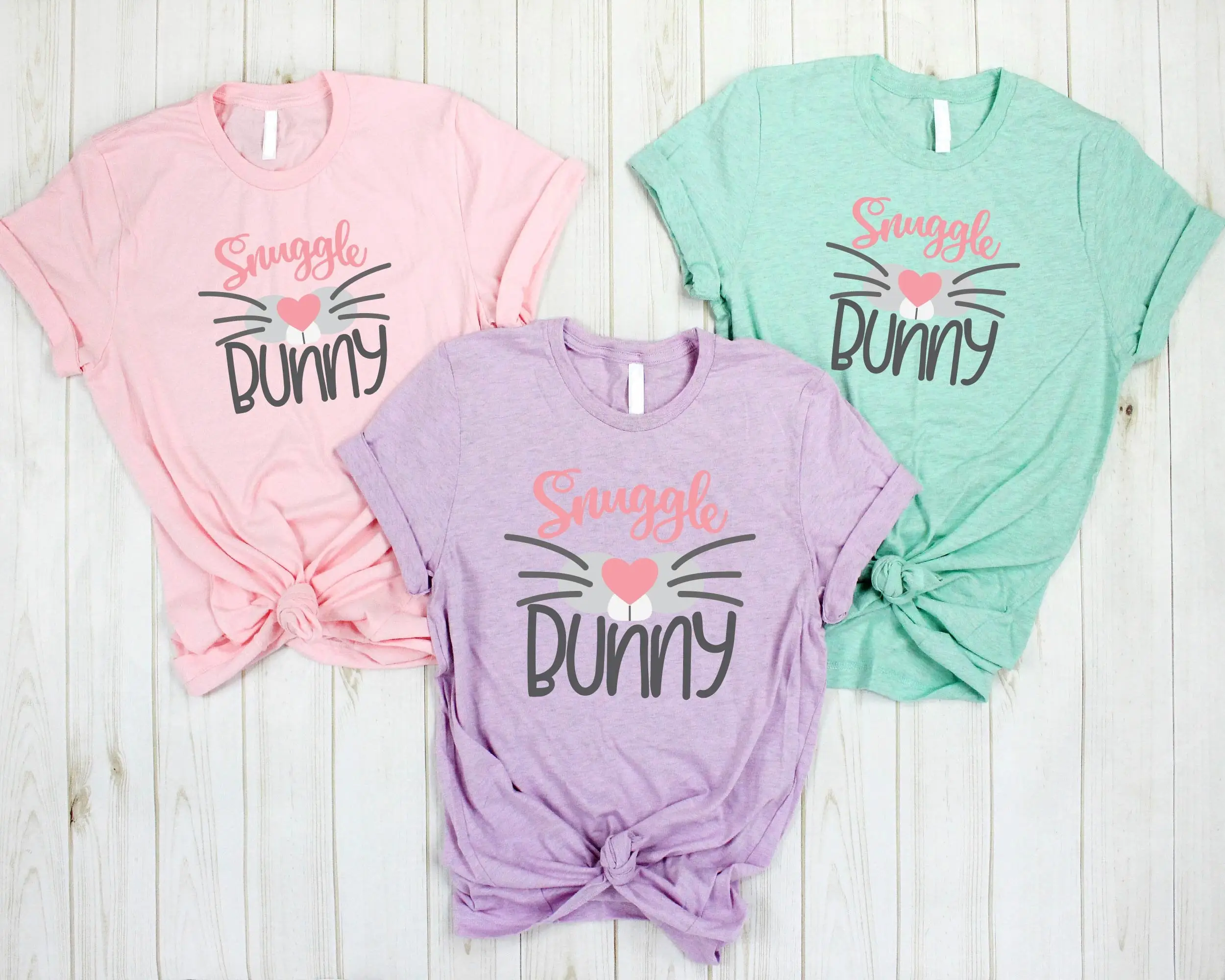 Snuggle Bunny T Shirt Easter Eggs Family