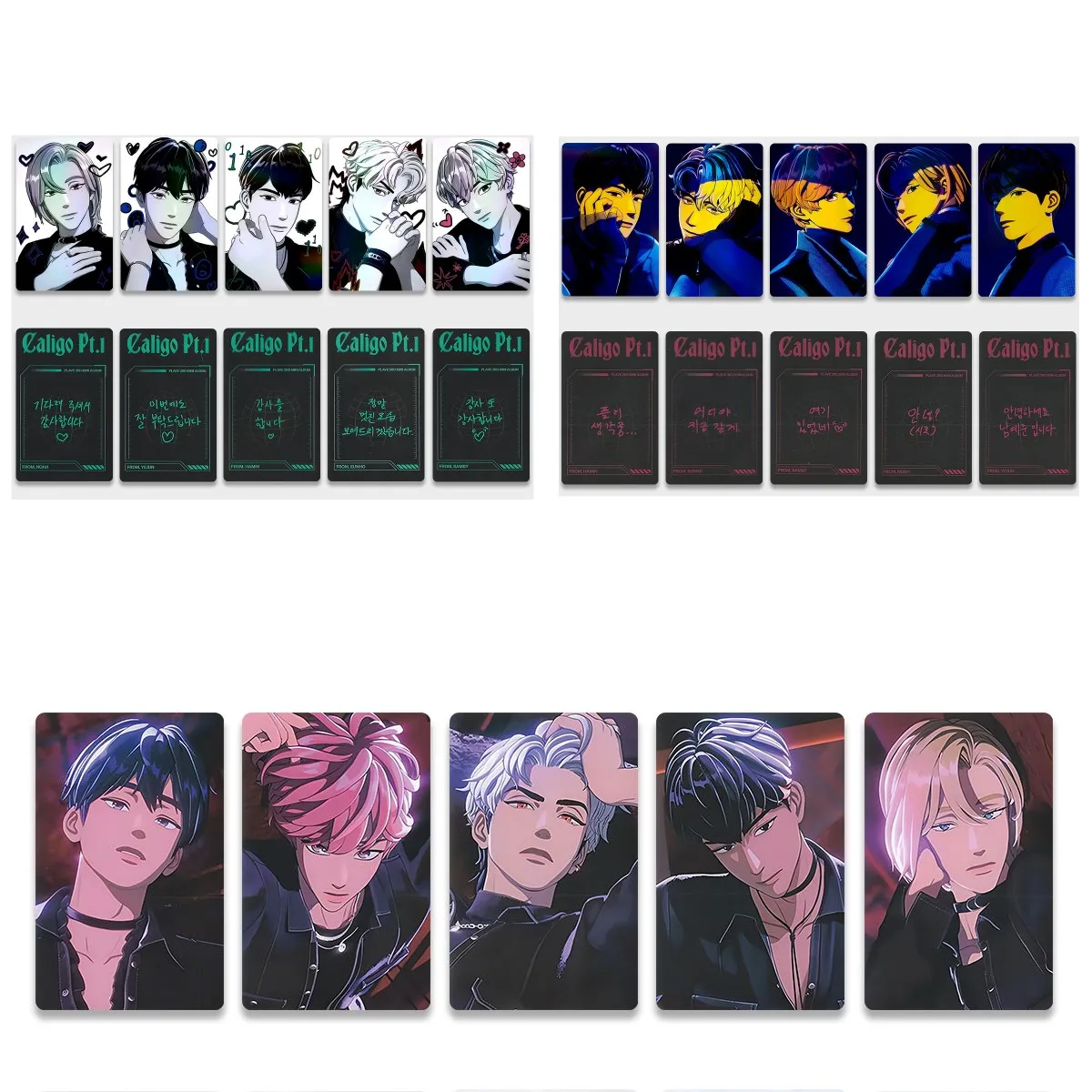Wholesale PLAVE Hot Idol Member Noah Bamby Cosplay Lomo Card Caligo Pt.1 Album Unit Poca K4 Ver Selfie Photocard Fans Collection