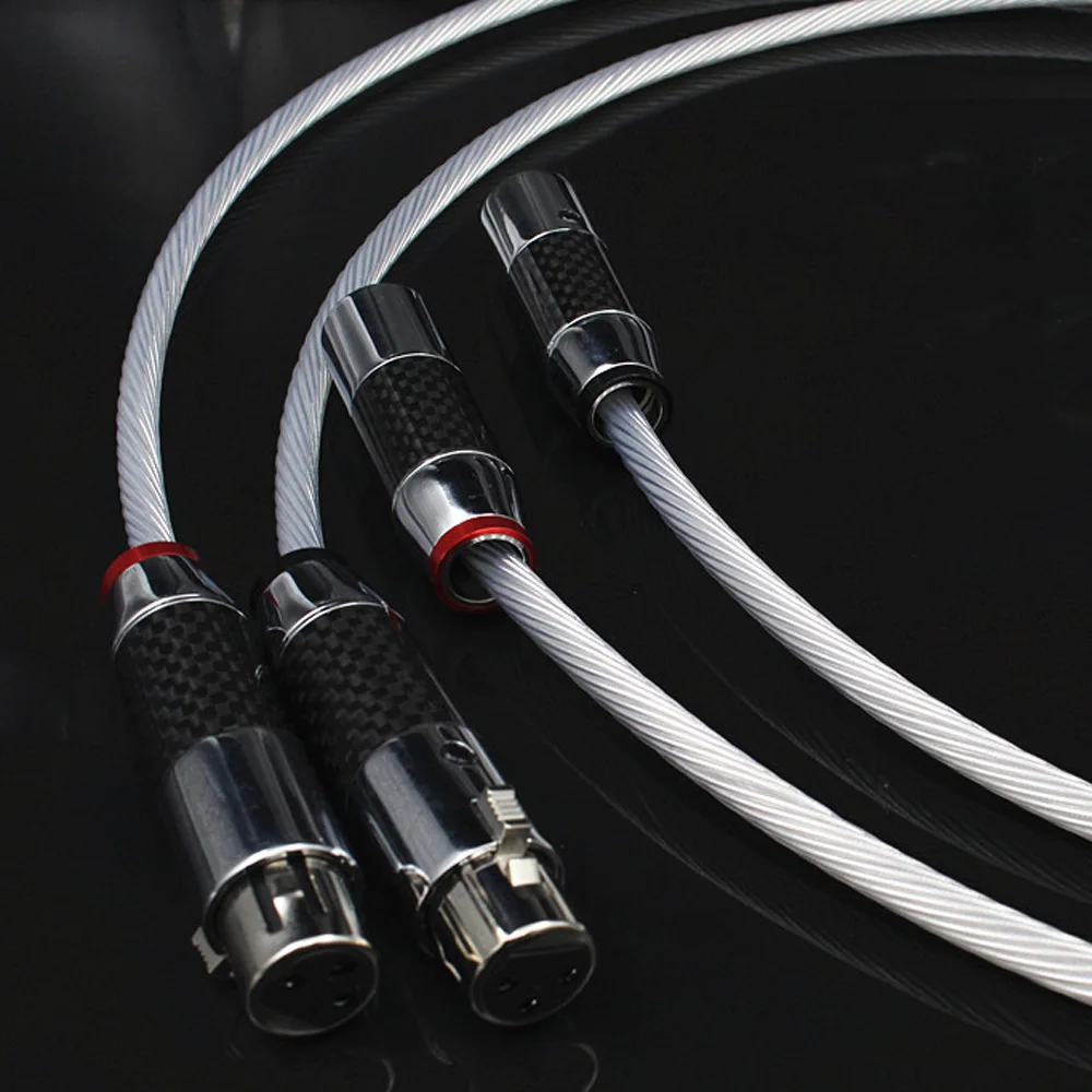 

Hi-Fi 5NOCC Crystal Silver XLR балансировочный кабель Hi-Fi аудио линия для домашнего кинотеатра DVD ТВ усилитель CD