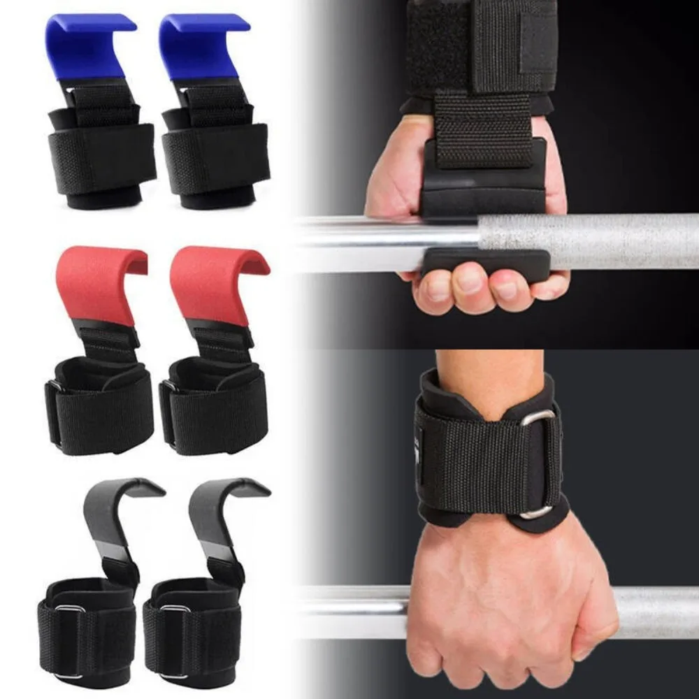 1PC Pull Up Assist Hooks Anti Slip Wrist Straps Horizontal Bar Training Belt Lumbar Support Gym Suspension Stretching Equipment