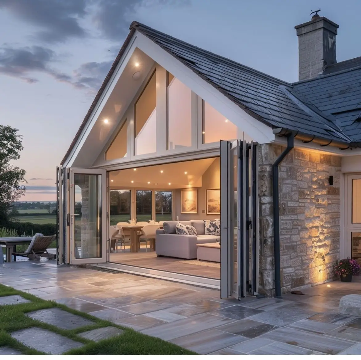 

Новые складные двери-гармошка из алюминия для улицы, балкона, кухни, двустворчатые, для дома