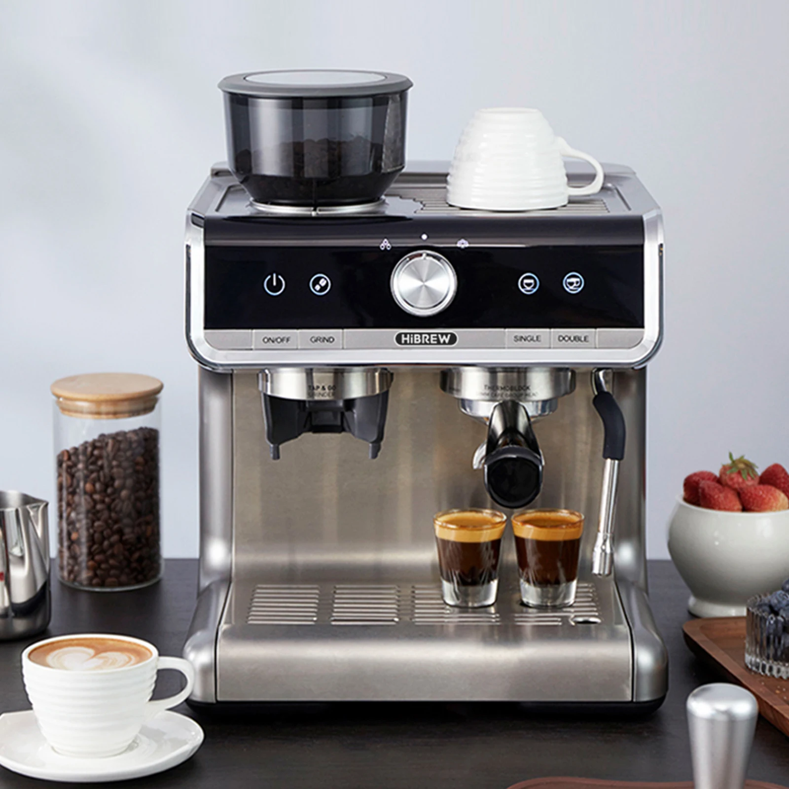 machine à café commercial – vue détaillée