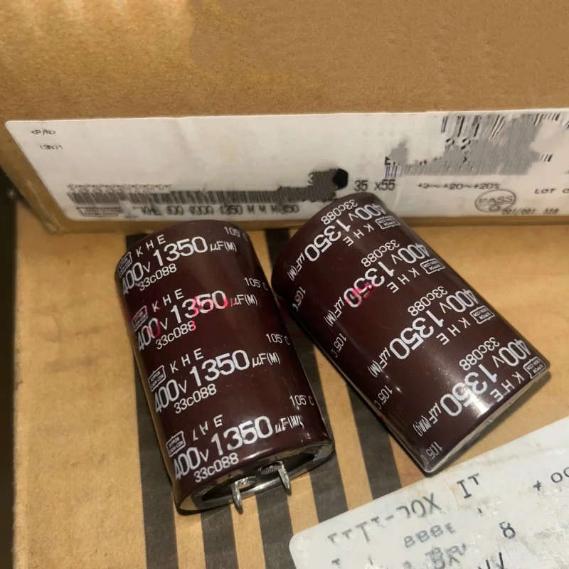 1PCS KHE Series 1350UF 400V Electrolytic Capacitor 35x55mm Replacement for 400V 1200UF Capacitor