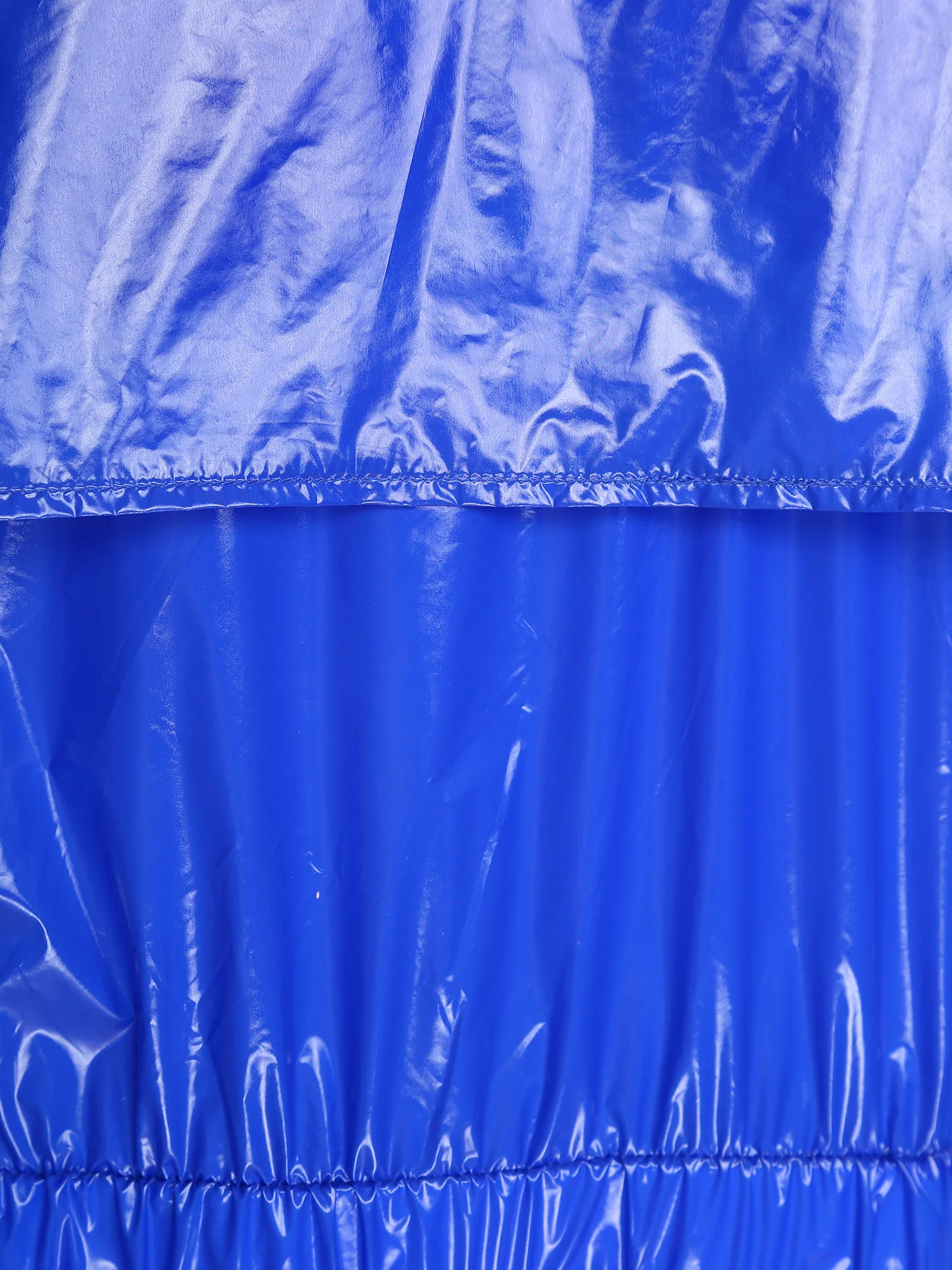 الرجال مقاومة للماء المآزر كامل الجسم بذلة عامل موحدة بدوره إلى أسفل طوق كم طويل مرونة الظهر الخصر سستة السروال القصير