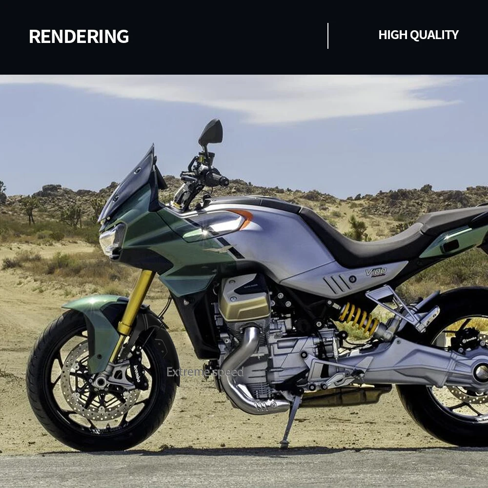 For V100 V 100 Mandello / S 2022 Front Fender  Motorcycle Accessories Mudguard Extension Splash Protection Extender