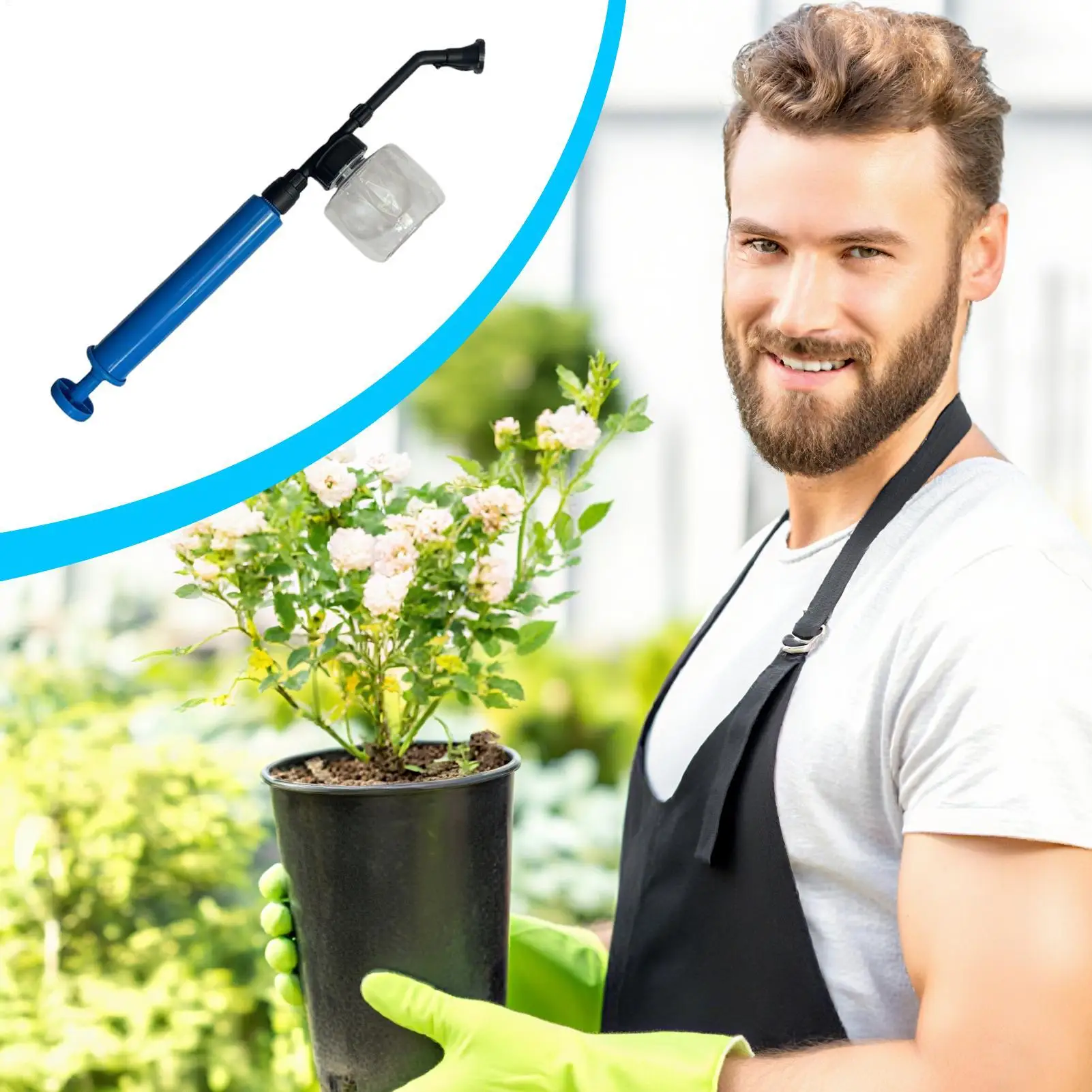 Garden Powder Applicator Dispenser Pollen Sprayer Fast Adjustable Gardening Sprayer Even Pollination Tool For Peppers Vegetables