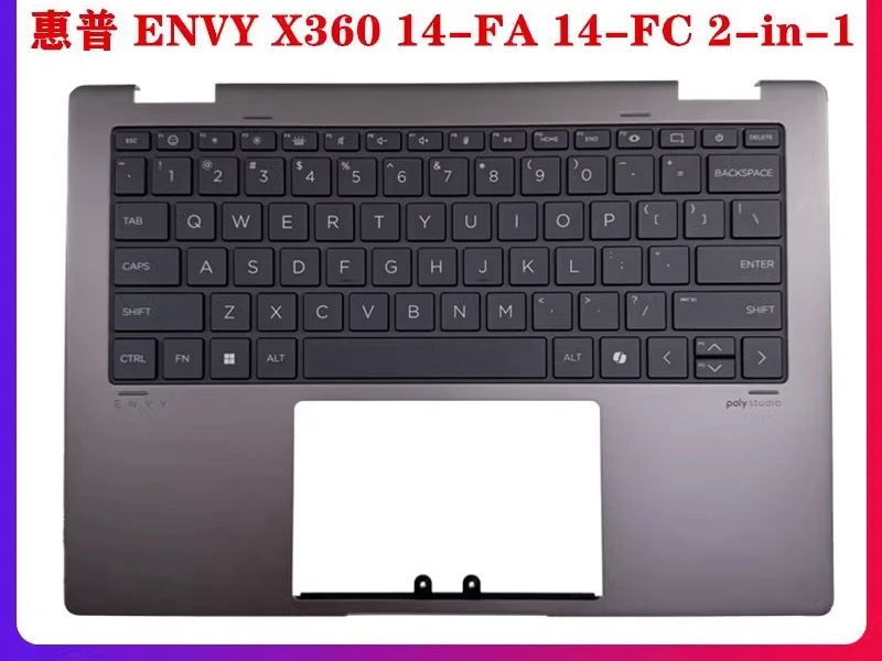 For  HP ENVY X360 14-FA 14-FC TPN-C173 C case, palm rest, backlit keyboard A case  AM900000421 AM900000431 AM900000441