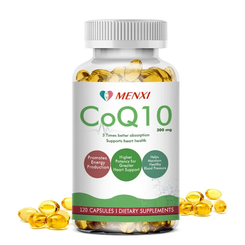 

CoQ10 300mg 120 Softgels High Potency Coenzyme Q10 Heart Health Supplement