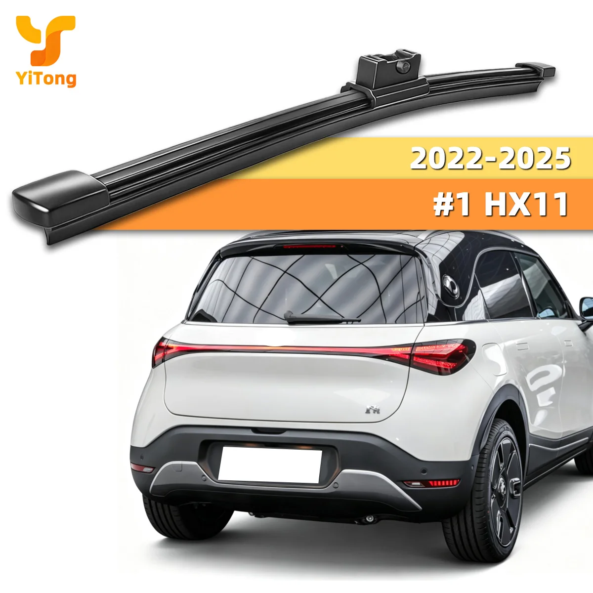 Yitong Passend für Smart # 1 HX11 2022-2025 Heckscheibenwischer Ersatz Naturkautschukstreifen Geräuschlos Streifenfrei Einfache Installation